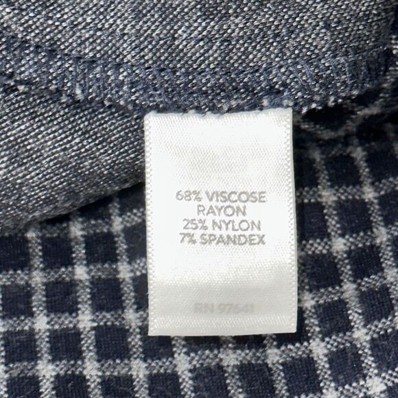 J. Jill Pants Size MP Plaid Ponte Slim Leg Pull On - Picture 9 of 10